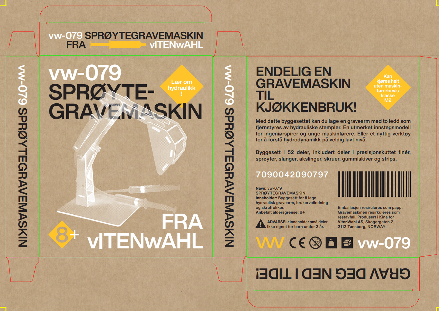 vw-079 Sprøytegravemaskin -  Hydraulisk byggesett