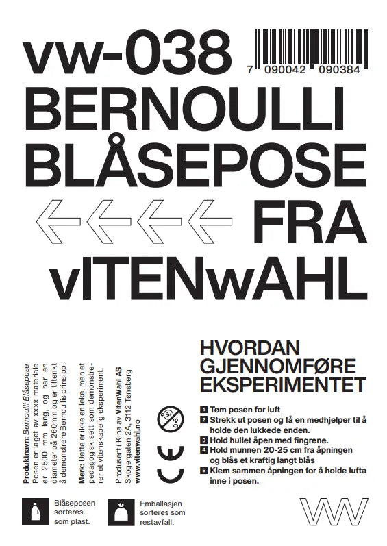 vw-038 Bernoulli Blåsepose