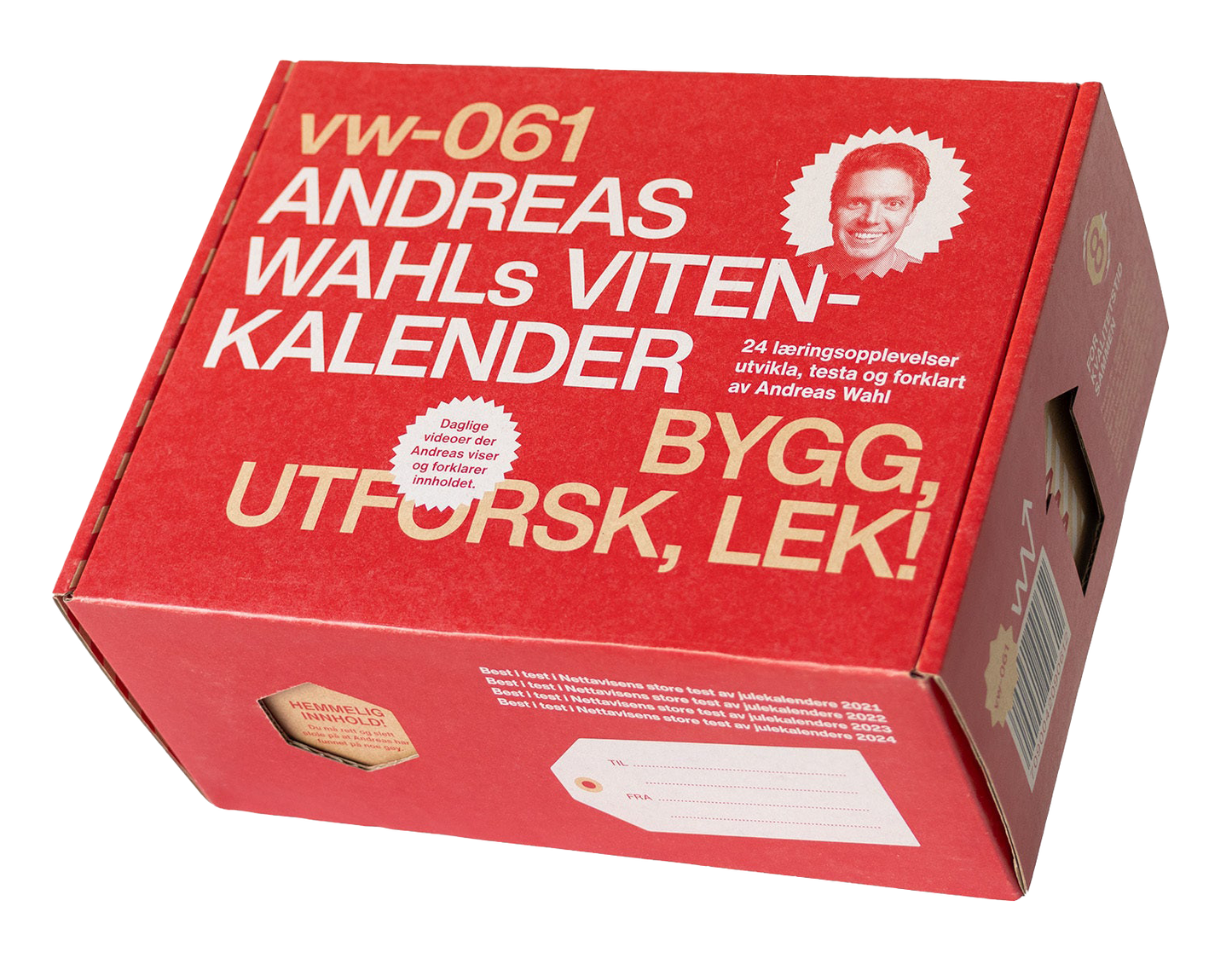 Andreas Wahls Vitenkalender (Rød / 2025 ) - vw-061