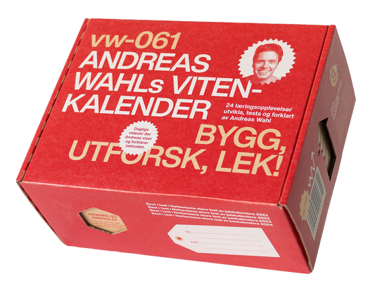 Andreas Wahls Vitenkalender (Rød / 2025 ) - vw-061